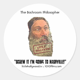 Skruva den Sticker Runt Klistermärke