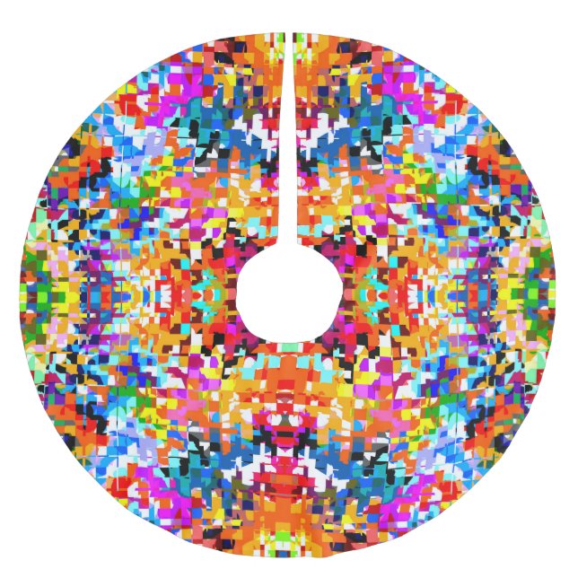 Skruva färglös abstrakt Fäst liten bärbar dator Julgransmatta Borstad Polyester (Framsidan)