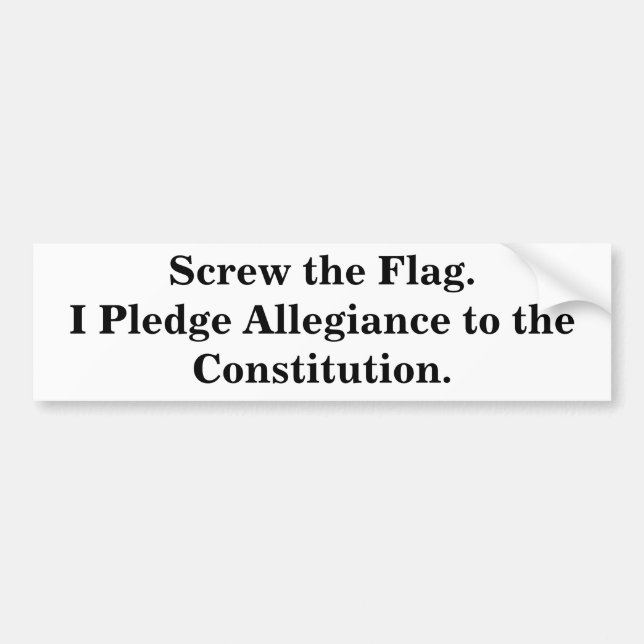 Skruva flagga bildekal (Framsidan)