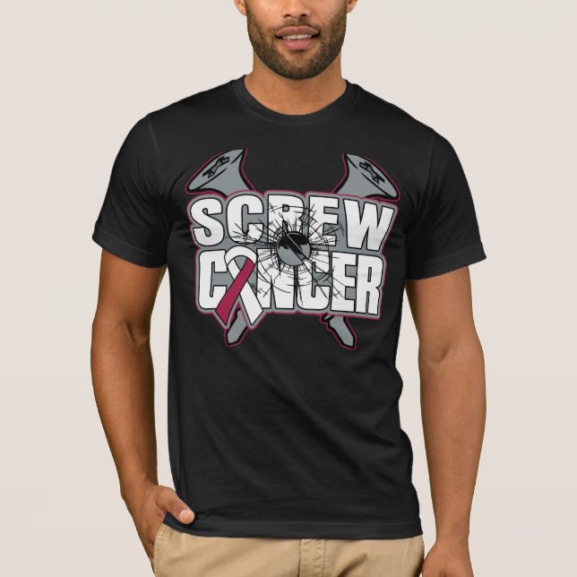 Skruva halscancer tröja (Framsida)