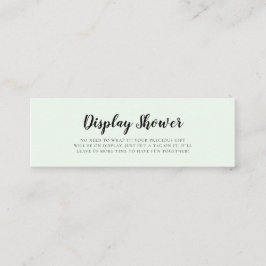 Skruva i Visningen för att duscha vattenfärgbjörna Mini Visitkort