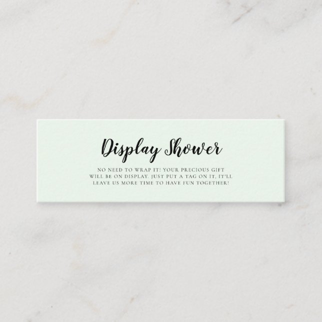 Skruva i Visningen för att duscha vattenfärgbjörna Mini Visitkort (Framsida)