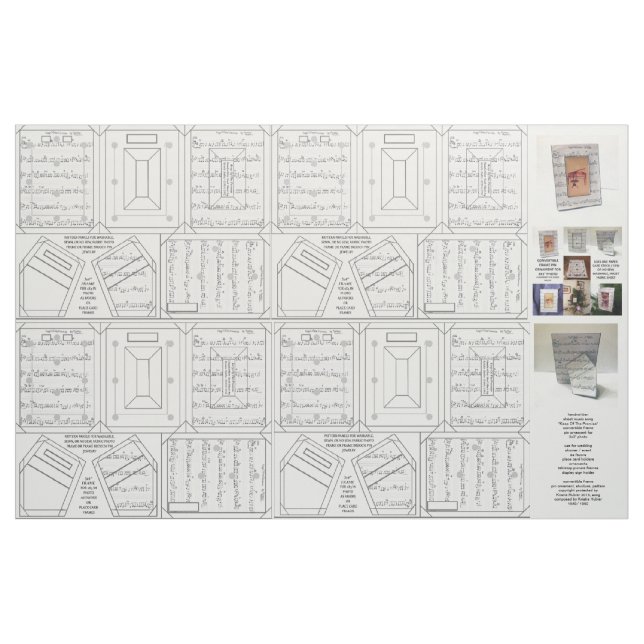 Skruva lakan-ram-stift av prydnadsväv tyg (Fat Quarter)