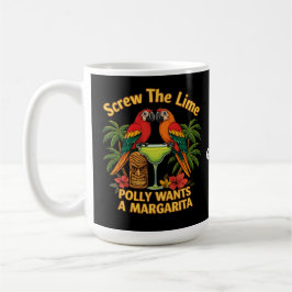 Skruva Lime Polly Wants a Margarita Funny Kaffemugg