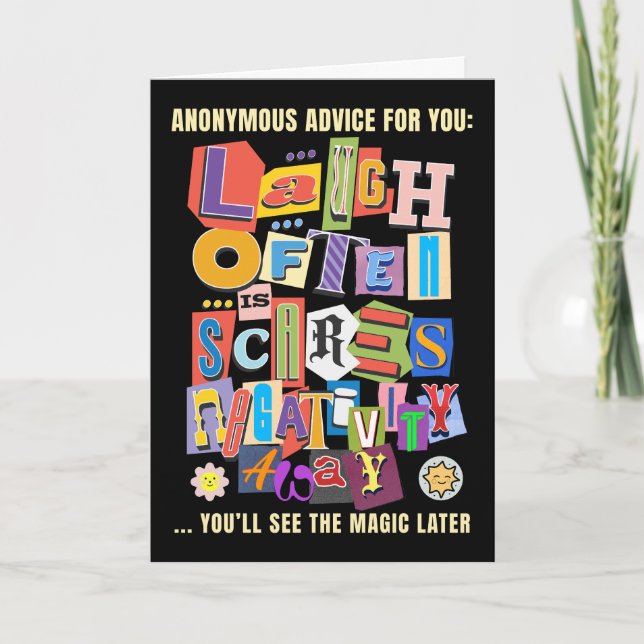 Skruva ofta - Positiv typografi - offertdesign Kort (Framsida)