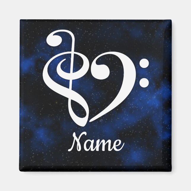 Skruva Rensning Heart Milky Way Anpassat Magnet (Framsidan)
