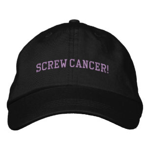 Skruva Testicular Cancer Orchid Block Brev Broderad Keps