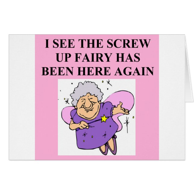 skruva upp fe hälsningskort (Framsidan Horizontal)