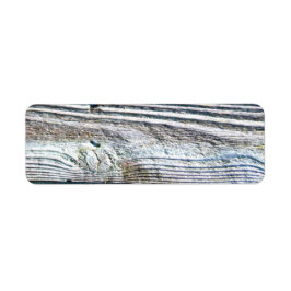 Skruvad bark av lövträ från Barnwood träd Returadress Etikett