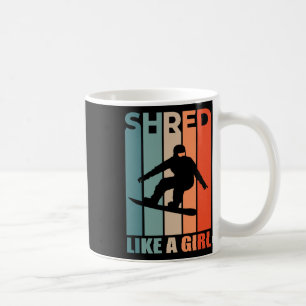 Skruvad som en liten snurra med en flicka som går kaffemugg