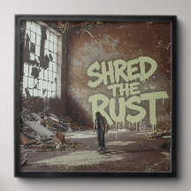 Skruvade rost - Urban Grunge Skate Art Photo Tile