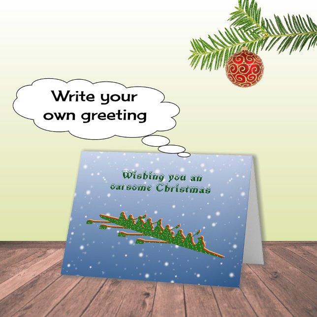 Skruvbesättningens grönt silhouette christmas kort (Skapare uppladdad)