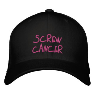 Skruvcancer broderade hatt broderad keps
