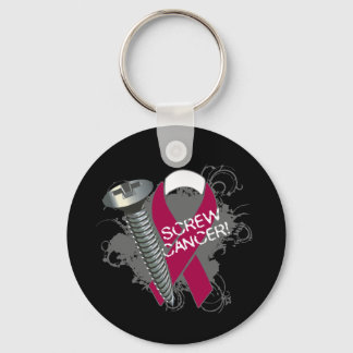 Skruvcancer - Grunge Head och Nacke Cancer Nyckelring