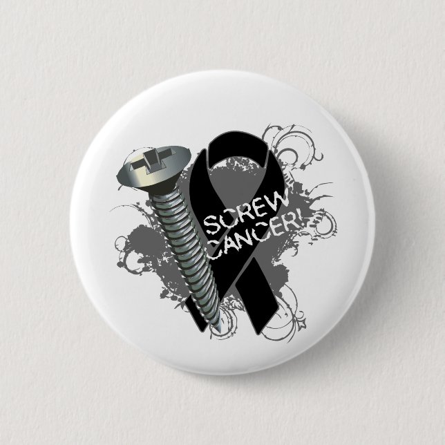 Skruvcancer - Grunge Skin Cancer Knapp (Framsida)