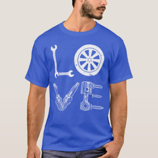 Skruvmejsel Bil Mekniker Verkstad Mekniker Bil fri T Shirt