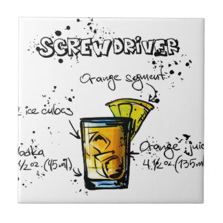Skruvmejselcoctailrecept Kakelplatta