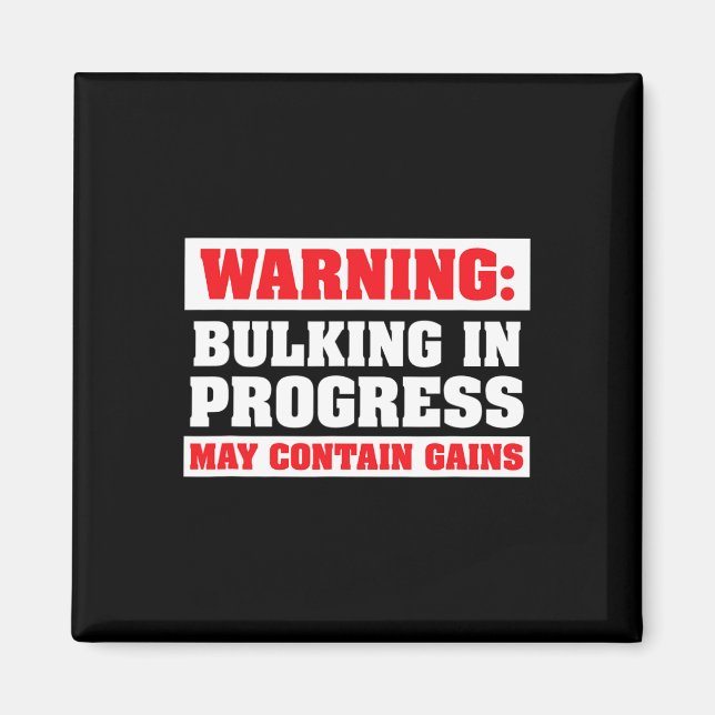 Skrymmande pågår Rolig tyngdlyftning Bodybuilding Magnet (Framsidan)