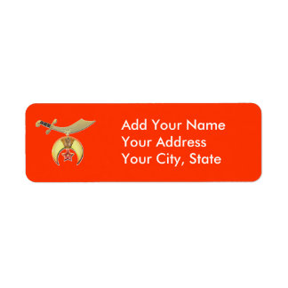 Skrymper-etikettpaket Returadress Etikett