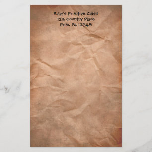 Skrynklig papper brevpapper