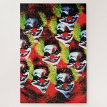 skrynklig skräckclown