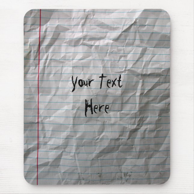 Skrynkligt fodrat papper musmatta (Framsidan)