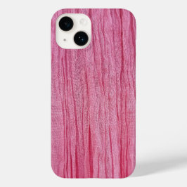 Skrynkligt Rosa Crepe Tyg