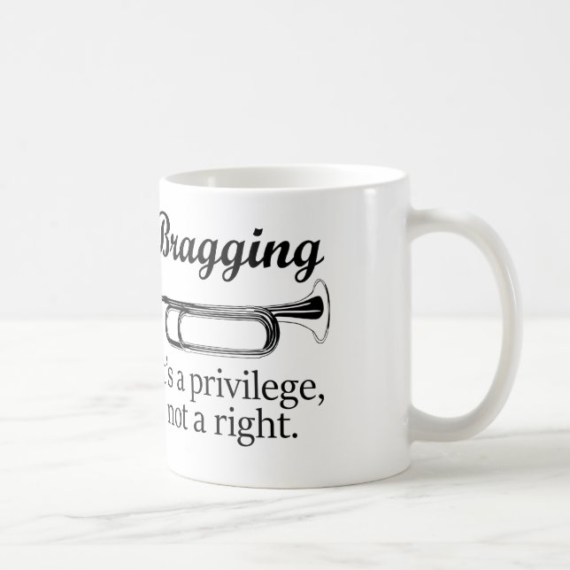 Skryta | är det en privilegiera, inte höger sida kaffemugg (Höger)