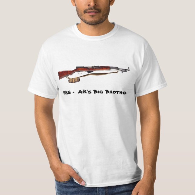 SKS-gevär - AKS storebror T Shirt (Framsida)