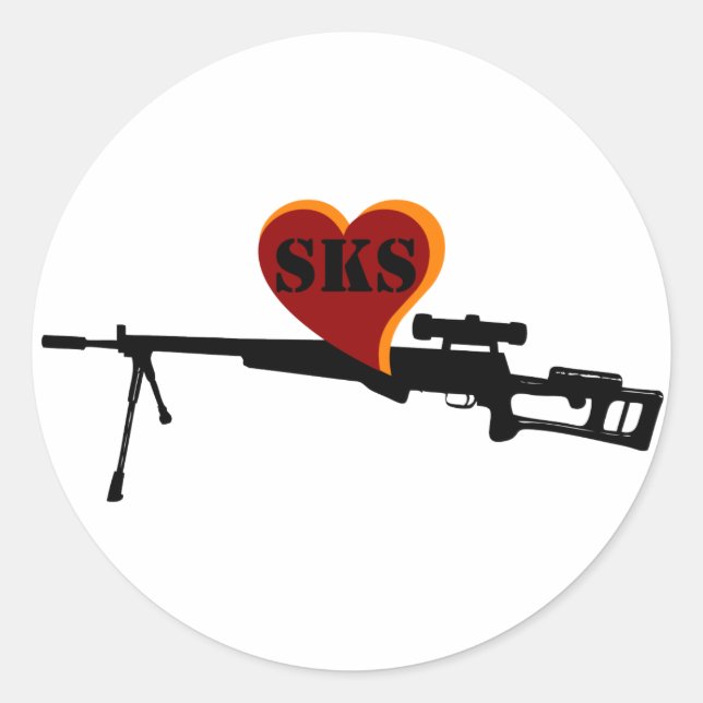 SKS Stickers Runt Klistermärke (Framsida)