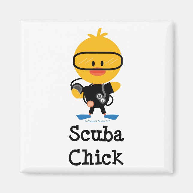 Skuba Chick Magnet (Framsidan)
