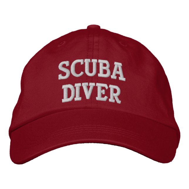 SKUBA-DIVER BRODERAD KEPS (Framsida)