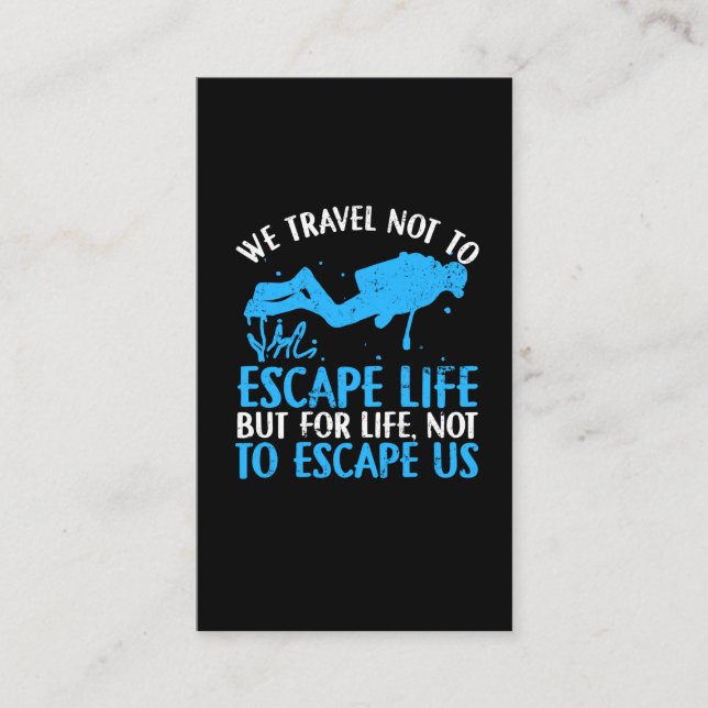 Skuba Diver - Dyka i Vatten sport Visitkort (Framsida)