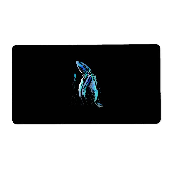 Skuba Diver Humpback Whale Swimming Diving Gift Fraktsedel (Framsidan)
