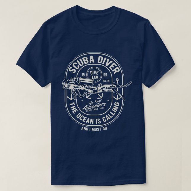 Skuba Diver Manar-T-Shirt Tröja (Design framsida)