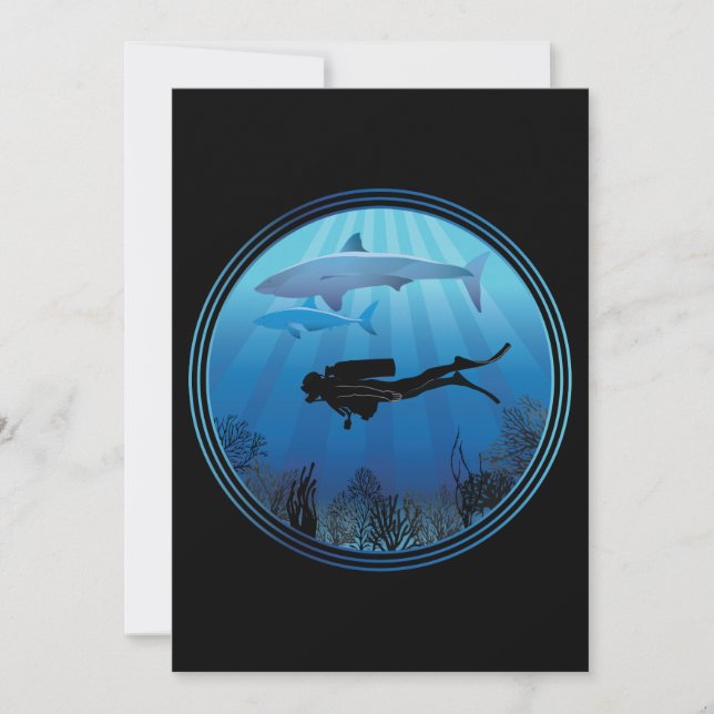 Skuba Diver Shark Diving (Framsida)