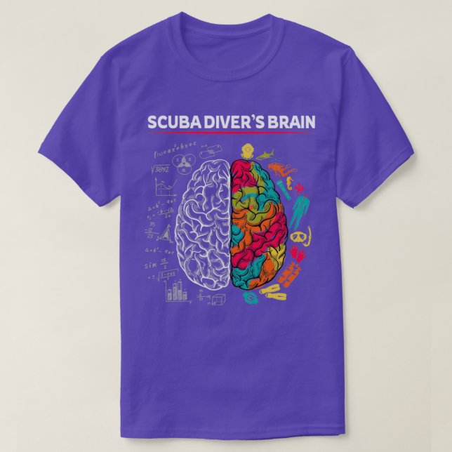 Skuba Diverx27s Brain T Shirt (Design framsida)
