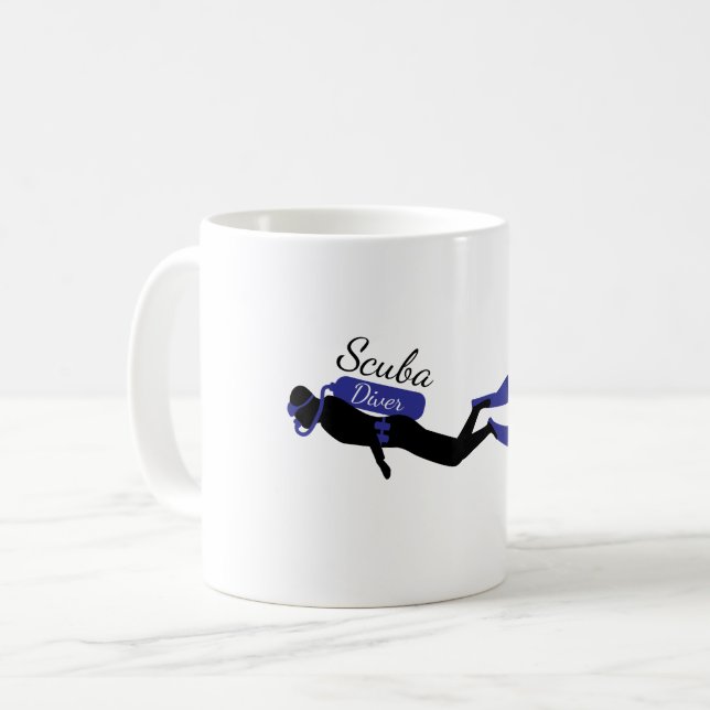 Skuba-dykare Kaffemugg (Framsida vänster)