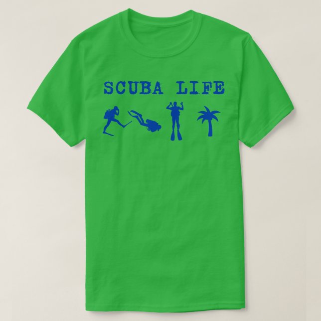 Skuba Life Dyka Ocean älskare Diver T Shirt (Design framsida)