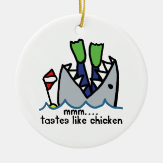 Skuba Tastes Chicken Shark Julgransprydnad Keramik