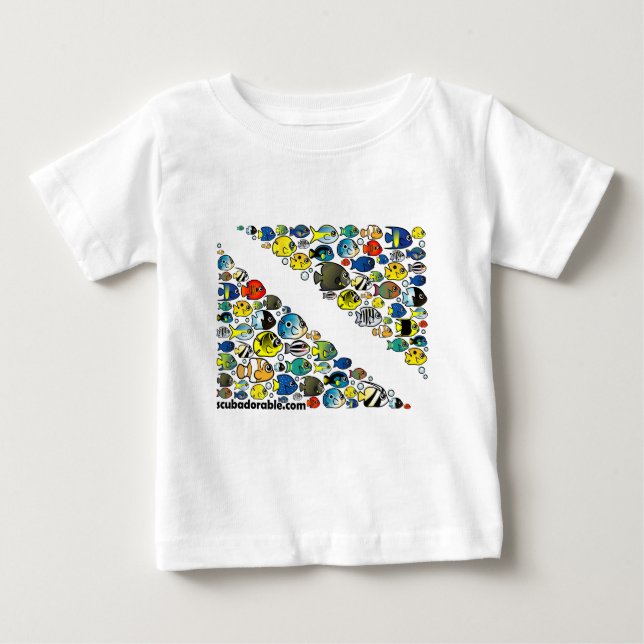 Skubadlig nedtoning av Flagga Tee Shirt (Framsida)