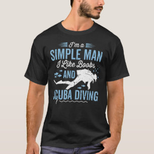 Skubdykare i dyka För manar Pappa Make T Shirt