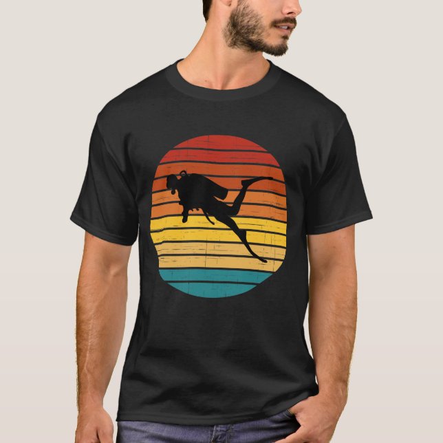 Skubdysdykningsredskap Undervatten Di T Shirt (Framsida)
