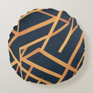 Skudde vid flodens guld rund kudde