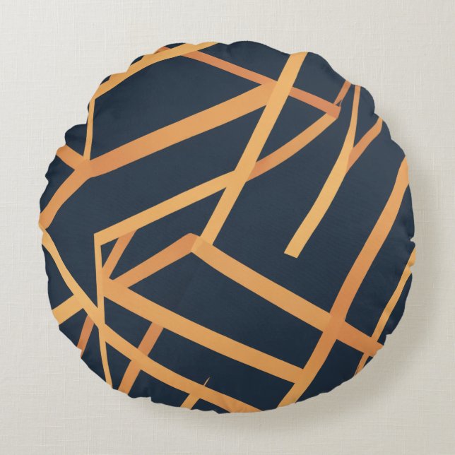 Skudde vid flodens guld rund kudde (Framsidan)