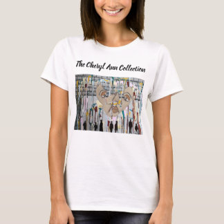 Skugg människor, ansikte, abstrakt konst t shirt
