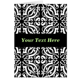 Skugga 1 (svartvitt) hälsningskort