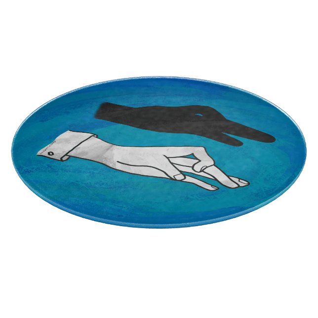 Skugga Anka på blå (Hörn)