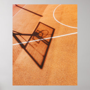 Skugga av basket ring poster