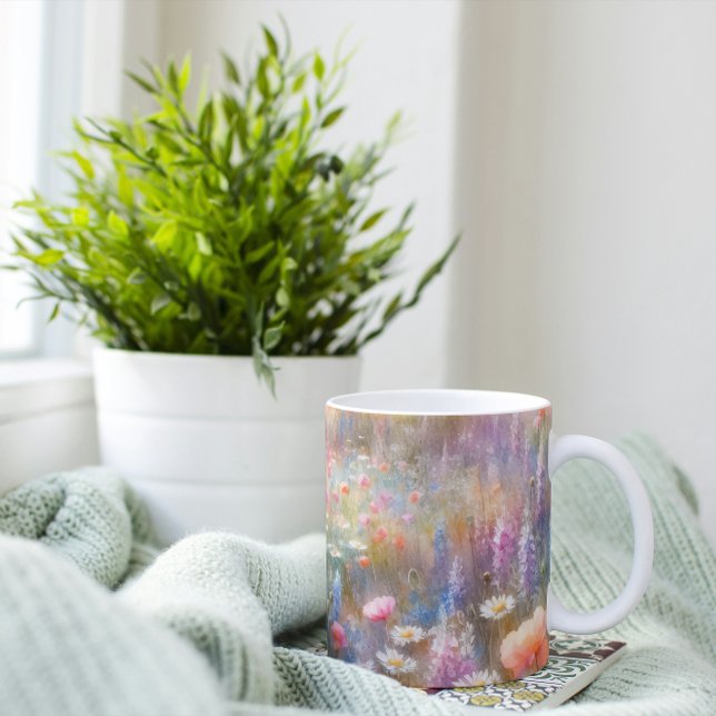 Skugga av blommor kaffemugg (Skapare uppladdad)